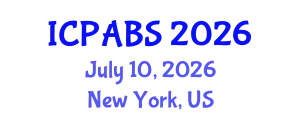 International Conference on Psychological and Behavioural Sciences (ICPABS) July 10, 2026 - New York, United States