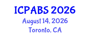 International Conference on Psychological and Behavioural Sciences (ICPABS) August 14, 2026 - Toronto, Canada