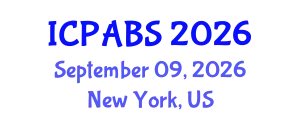 International Conference on Psychological and Behavioural Sciences (ICPABS) September 09, 2026 - New York, United States