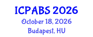 International Conference on Psychological and Behavioural Sciences (ICPABS) October 18, 2026 - Budapest, Hungary