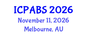 International Conference on Psychological and Behavioural Sciences (ICPABS) November 11, 2026 - Melbourne, Australia