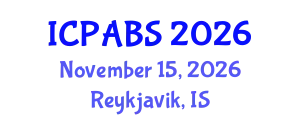 International Conference on Psychological and Behavioural Sciences (ICPABS) November 15, 2026 - Reykjavik, Iceland