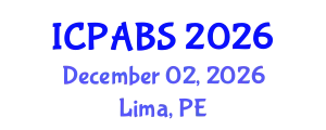 International Conference on Psychological and Behavioural Sciences (ICPABS) December 02, 2026 - Lima, Peru