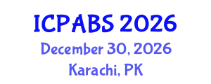 International Conference on Psychological and Behavioural Sciences (ICPABS) December 30, 2026 - Karachi, Pakistan