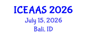 International Conference on Economic and Administrative Sciences (ICEAAS) July 15, 2026 - Bali, Indonesia