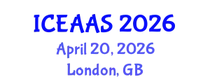 International Conference on Economic and Administrative Sciences (ICEAAS) April 20, 2026 - London, United Kingdom