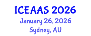 International Conference on Economic and Administrative Sciences (ICEAAS) January 26, 2026 - Sydney, Australia