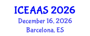 International Conference on Economic and Administrative Sciences (ICEAAS) December 16, 2026 - Barcelona, Spain