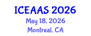 International Conference on Economic and Administrative Sciences (ICEAAS) May 18, 2026 - Montreal, Canada