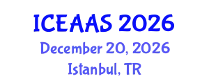 International Conference on Economic and Administrative Sciences (ICEAAS) December 20, 2026 - Istanbul, Turkey