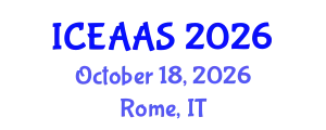 International Conference on Economic and Administrative Sciences (ICEAAS) October 18, 2026 - Rome, Italy