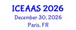 International Conference on Economic and Administrative Sciences (ICEAAS) December 30, 2026 - Paris, France