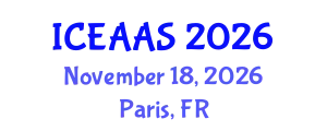 International Conference on Economic and Administrative Sciences (ICEAAS) November 18, 2026 - Paris, France