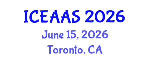 International Conference on Economic and Administrative Sciences (ICEAAS) June 15, 2026 - Toronto, Canada