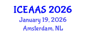 International Conference on Economic and Administrative Sciences (ICEAAS) January 19, 2026 - Amsterdam, Netherlands