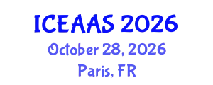International Conference on Economic and Administrative Sciences (ICEAAS) October 28, 2026 - Paris, France