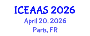 International Conference on Economic and Administrative Sciences (ICEAAS) April 20, 2026 - Paris, France