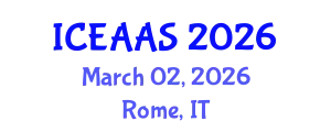 International Conference on Economic and Administrative Sciences (ICEAAS) March 02, 2026 - Rome, Italy