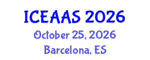 International Conference on Economic and Administrative Sciences (ICEAAS) October 25, 2026 - Barcelona, Spain