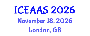 International Conference on Economic and Administrative Sciences (ICEAAS) November 18, 2026 - London, United Kingdom