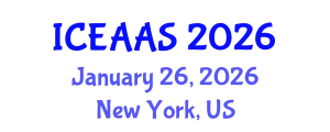 International Conference on Economic and Administrative Sciences (ICEAAS) January 26, 2026 - New York, United States