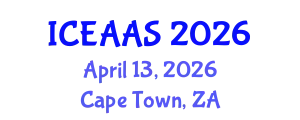 International Conference on Economic and Administrative Sciences (ICEAAS) April 13, 2026 - Cape Town, South Africa