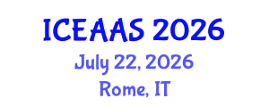 International Conference on Economic and Administrative Sciences (ICEAAS) July 22, 2026 - Rome, Italy