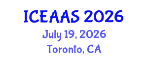 International Conference on Economic and Administrative Sciences (ICEAAS) July 19, 2026 - Toronto, Canada