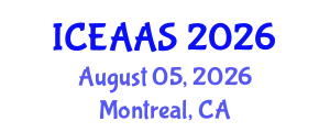 International Conference on Economic and Administrative Sciences (ICEAAS) August 05, 2026 - Montreal, Canada