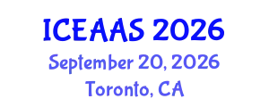 International Conference on Economic and Administrative Sciences (ICEAAS) September 20, 2026 - Toronto, Canada