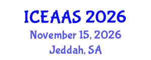 International Conference on Economic and Administrative Sciences (ICEAAS) November 15, 2026 - Jeddah, Saudi Arabia