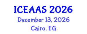 International Conference on Economic and Administrative Sciences (ICEAAS) December 13, 2026 - Cairo, Egypt