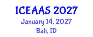 International Conference on Economic and Administrative Sciences (ICEAAS) January 14, 2027 - Bali, Indonesia