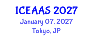 International Conference on Economic and Administrative Sciences (ICEAAS) January 07, 2027 - Tokyo, Japan