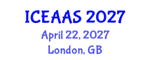 International Conference on Economic and Administrative Sciences (ICEAAS) April 22, 2027 - London, United Kingdom