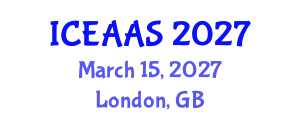 International Conference on Economic and Administrative Sciences (ICEAAS) March 15, 2027 - London, United Kingdom
