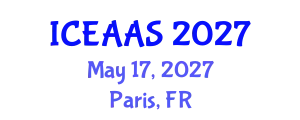 International Conference on Economic and Administrative Sciences (ICEAAS) May 17, 2027 - Paris, France