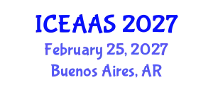 International Conference on Economic and Administrative Sciences (ICEAAS) February 25, 2027 - Buenos Aires, Argentina