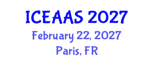 International Conference on Economic and Administrative Sciences (ICEAAS) February 22, 2027 - Paris, France
