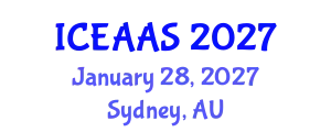 International Conference on Economic and Administrative Sciences (ICEAAS) January 28, 2027 - Sydney, Australia