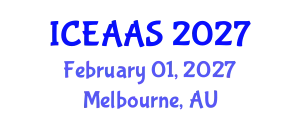 International Conference on Economic and Administrative Sciences (ICEAAS) February 01, 2027 - Melbourne, Australia
