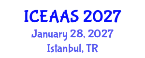 International Conference on Economic and Administrative Sciences (ICEAAS) January 28, 2027 - Istanbul, Turkey