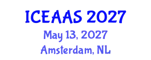 International Conference on Economic and Administrative Sciences (ICEAAS) May 13, 2027 - Amsterdam, Netherlands