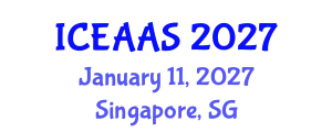 International Conference on Economic and Administrative Sciences (ICEAAS) January 11, 2027 - Singapore, Singapore