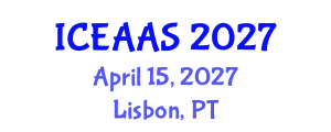 International Conference on Economic and Administrative Sciences (ICEAAS) April 15, 2027 - Lisbon, Portugal