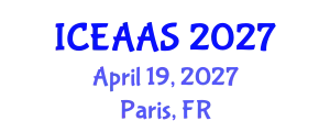 International Conference on Economic and Administrative Sciences (ICEAAS) April 19, 2027 - Paris, France