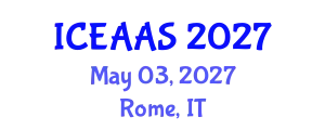 International Conference on Economic and Administrative Sciences (ICEAAS) May 03, 2027 - Rome, Italy