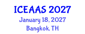 International Conference on Economic and Administrative Sciences (ICEAAS) January 18, 2027 - Bangkok, Thailand