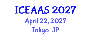 International Conference on Economic and Administrative Sciences (ICEAAS) April 22, 2027 - Tokyo, Japan