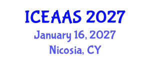 International Conference on Economic and Administrative Sciences (ICEAAS) January 16, 2027 - Nicosia, Cyprus